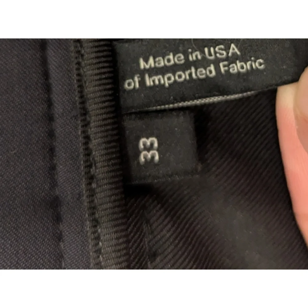 Theory Navy Blue Straight Leg Pants Size 33